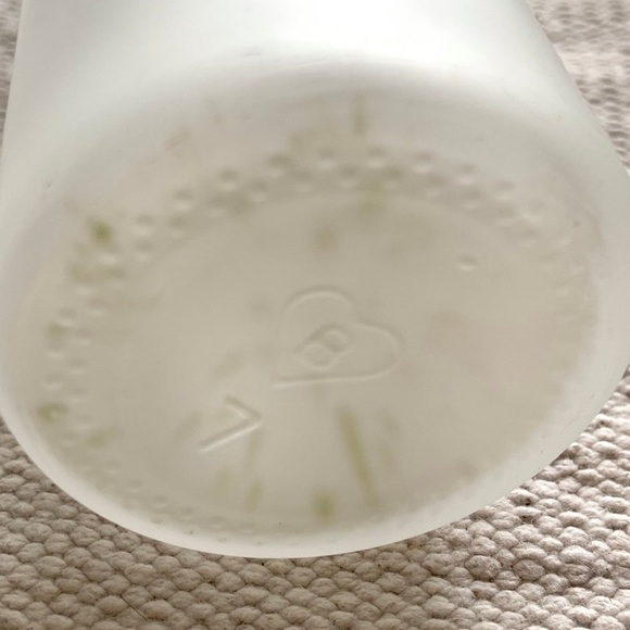 Frosted Glass Bottle With Wood Cork / White Frosted Glass Bottle / Glass Bottle - Picture 8 of 12